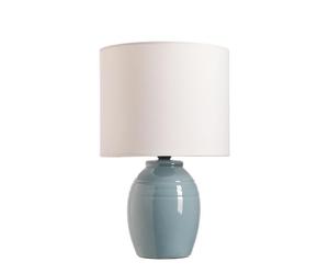 Pauleen Paulmann 48350 - Lámpara de mesa E14 máx. 20 W, gris azul, blanco, gris