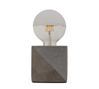 Pauleen Silver Table luminaire 48196 Luminaria de sobremesa Jewel, máx. 20 vatios, Plateada, hormigón, E27