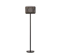 Pauleen Sunshine Elegance Floor luminaire Outdoor 48179 Luminaria de pie balcón o jardín, Negro, Gris, iluminación Exterior, plástico, ratán, Metal, Solar, 3000 K, 0.3 W