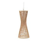 Pauleen Woody Glow Pendant luminaire 48197 Luminaria Colgante, máx. 20 vatios, Beige, Blanco, ratán, Metal, E27
