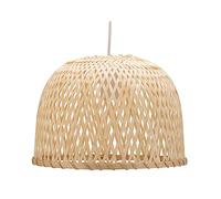 Pauleen Woody Pearl Pendant luminaire 48201 Luminaria Colgante, máx. 20 vatios, Beige, Blanco, bambú, Metal, E27
