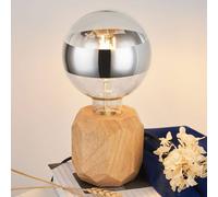 Pauleen Woody Sparkle lámpara de mesa madera clara
