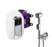 PaulGurkes Grifo de Bidet Empotrado Oval con Ducha Intima
