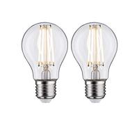Paulmann 28641 Lámpara LED forma estándar 2x7 W, bombilla clara, iluminación 2700 K E27