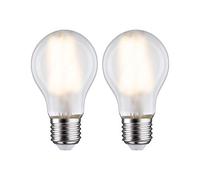 Paulmann 28642 Lámpara LED Estándar 2x7 W, bombilla mate, iluminación 2700 K E27