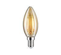 Paulmann 28704 lámpara LED filamento vela 2,6 vatios bombilla oro 2500 K dorado E14