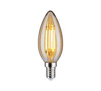 Paulmann 28705 lámpara LED filamento vela 4,7 vatios bombilla regulable oro 2500 K dorado E14