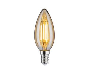Paulmann 28705 lámpara LED filamento vela 4,7 vatios bombilla regulable oro 2500 K dorado E14