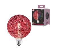 Paulmann 28748 Lámpara LED Miracle Mosaic G125 Globe 5 W, regulable, fuente de luz, rojo, luz eficiente, blanco cálido 2700 K E27