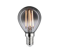 Paulmann 28863 Lámpara LED 1879 gota dorado 170lm 4W regulable vidrio ahumado vintage 1800 K fuente de luz E14