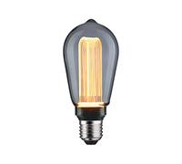 Paulmann 28880 Lámpara LED Inner Glow Edition cilindro 80lm vidrio ahumado 3,5W, fuente de luz vidrio ahumado 1800K E27