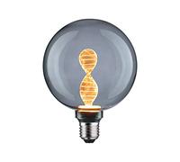 Paulmann 28882 Lámpara LED Inner Glow Edition Globe G125 90lm vidrio ahumado 3,5W, fuente de luz vidrio ahumado 1800K E27