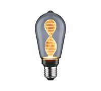 Paulmann 28886 Lámpara LED Inner Glow Edition cilindro 90lm vidrio ahumado 3,5W, fuente de luz vidrio ahumado 1800K E27