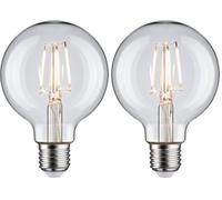 Paulmann 28955 Lámpara LED globo filamentos G80 4,8W clásico fuente de luz clara 4000 K blanco neutro E27 (Paquete de 2)
