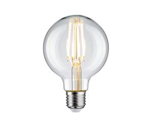 Paulmann 28956 Lámpara LED globo filamentos G80 7,5W clásico fuente de luz clara 2700 K blanco cálido E27