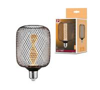 Paulmann 29083 Fuente de luz LED Metallic Glow Edition estándar 230V cil. E27 espiral 4,2W 200lm 100mm negro metal 1800K