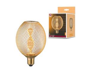Paulmann 29088 Globo LED Metallic Glow Edition estándar 230V E27 hélice 3,5W 130lm 110mm latón metal 1800K