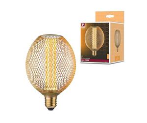 Paulmann 29089 Globo LED Metallic Glow Edition estándar 230V E27 espiral 4,2W 200lm 110mm latón metal 1800K