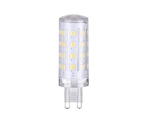 Paulmann 29099 Casquillo de patillas LED estándar, 230V, G9, set de 1, Dim, 800lm, 7,2W, 2700K, transparente, fuente de luz