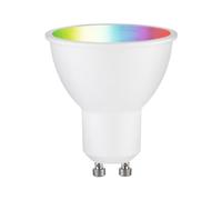 Paulmann 29147 Reflector LED estándar 230V Smart Home Zigbee, GU10, 350lm, 4,8W, RGBW+, regulable, blanco mate, fuente de luz