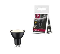 Paulmann 29166 Reflector LED estándar 230 V GU10 750 lm 8 W 2700 K regulable negro mate 36° fuente de luz RAL9004