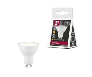 Paulmann 29170 Reflector LED estándar 230 V GU10 750 lm 8 W 2700 K regulable blanco mate 36° fuente de luz RAL9003