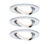 Paulmann 3 focos Nova Coin redondos orientables, cromados