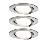 Paulmann Downlight LED empotrable Nova (19,5 W, Hierro cepillado, Blanco cálido, Profundidad de montaje: 90 mm)