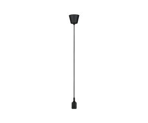 Paulmann 50381 Luminaria colgante Neordic Ketil máx. 20 W, lámpara colgante, negro, lámpara de techo, silicona, plástico, luminaria colgante E27