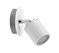 Paulmann 66717 Foco Tube IP44 máx. 1x10 W GU10 blanco/cromo 230 V metal 667.17 plafón, lámpara LED, luminaria de techo, foco de techo