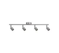 Paulmann 66746 Foco Carolina sin Fuente de luz, lámpara de Techo, máx. 4x10 W, níquel Mate, Metal GU10