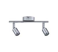 Paulmann 66748 Foco de techo Carolina IP44 GU10 230V máx. 2x10W regulable cromo foco de dos llamas