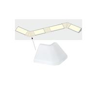 Paulmann 70265 Delta Profil Corner para la terminación de perfiles en esquinas, pack de 2, accesorio Delta Profil, satinado, plástico, para strips LED