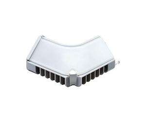 Paulmann 70442 Corner Profil Inside Edge para la conexión de perfiles en esquinas interiores, pack de 2, gris, plástico, se puede pintar y empapelar
