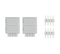 Paulmann 70490 YourLED ECO Clip-to-YourLED Connector para strip LED, blanco, paquete de 2, accesorio de strip para volver a empalmar strips ECO cortadas
