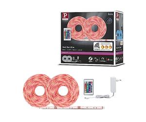 Paulmann 70535 SimpLED strip LED Smart Home Zigbee RGB juego completo 10m 26W 900lm 30LED/m RGB 36VA perfil para cintas de luz