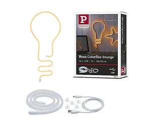Paulmann 70562 Strip LED Neon Colorflex incl. 1x4,5 W, banda luminosa, luz naranja, para doblar, plástico, tira LED