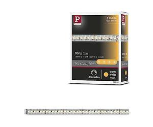 Paulmann 70568 Strip MaxLED 1000 1 m 2700 K strip LED, blanco cálido, sin recubrimiento 13,5 W tira de luz 1100 lm cinta de luz 144 LED 24 V