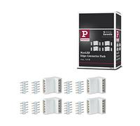 Paulmann 70615 Conector angular MaxLED para strip LED, blanco, accesorio para strip, paquete de 4, incl. 8 conectores para esquinas y rincones