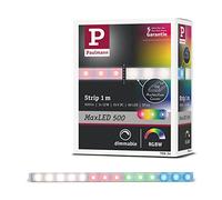 Paulmann 70634 Strip LED MaxLED RGBW con recubrimiento, strip LED, tira de luz 1 m, cinta de luz multicolor 12 W con función de cambio de color