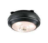 Paulmann 70639 Luminaria para muebles LED Button incl. 1x0,6 W, luminaria de armario, antracita, luz para armario, plástico, lámpara de cocina 3000 K