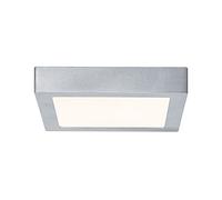Paulmann 70649 Panel LED Lunar angular 225x225mm 15,4W 230V cromo aluminio mate plafón de superficie plafón lámpara de techo