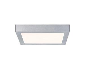 Paulmann 70650 LED Panel Lunar angular 300x300mm 18W 230V cromo aluminio mate plafón de superficie plafón de techo