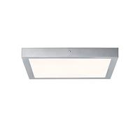 Paulmann 70651 Panel LED Lunar angular 400x400mm 21,8W 230V cromo aluminio mate plafón de superficie plafón lámpara de techo