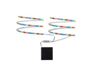 Paulmann 70700 Strip Function móvil 2x80 cm RGB 1,2 W 9 V 6LR61 blanco, metal/plástico, tira de luz LED, cinta de luz, tubo luminoso