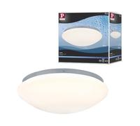 Paulmann 70722 Lámpara de techo LED Leonis SensorHF 270mm IP44 blanco cál., red., incl. lámpara 1x9,5W blanco, plástico, sala de estar, pasillo 2700K