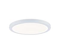 Paulmann 70869 Panel de superficie LED Atria redondo plafón 22 W luz 2700 K blanco cálido panel LED blanco mate regulable para montaje en pared/techo