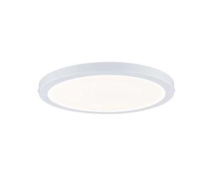 Paulmann 70869 Panel de superficie LED Atria redondo plafón 22 W luz 2700 K blanco cálido panel LED blanco mate regulable para montaje en pared/techo