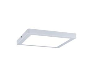 Paulmann 70870 Panel de superficie LED Atria cuadrado plafón 20 W luz 2700 K blanco cálido panel LED blanco mate regulable para montaje en pared/techo