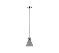 Paulmann 70890 Lámpara colgante Verve máx. 20 W, luminaria colgante IP44 resistente a salpicaduras de agua, lámpara de techo, hormigón, metal, E27